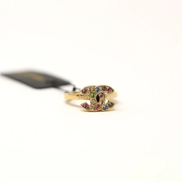 Pre-Owned Chanel Rhinestone Ring - Picture 2 of 4